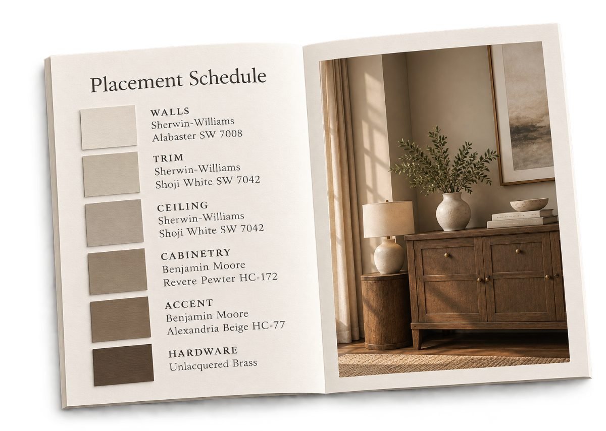Placement schedule booklet