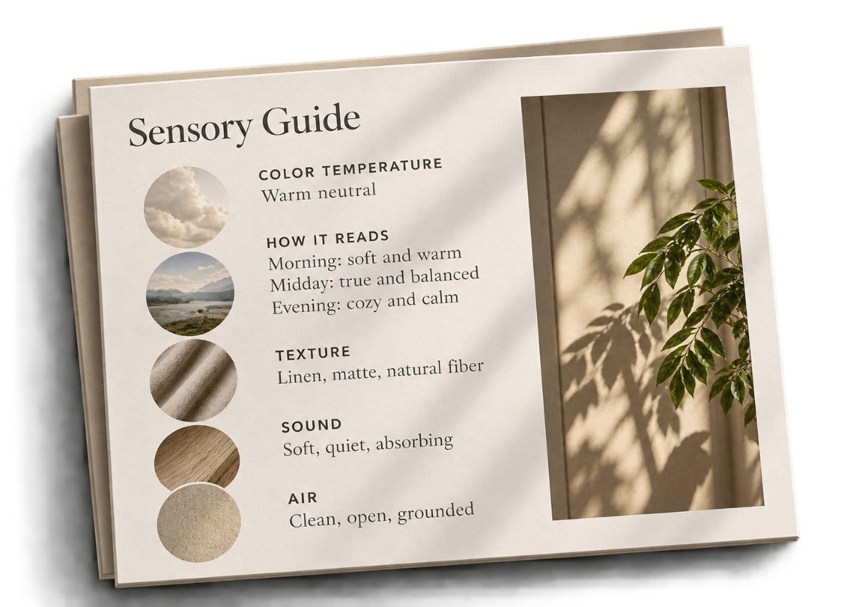 Sensory Guide card