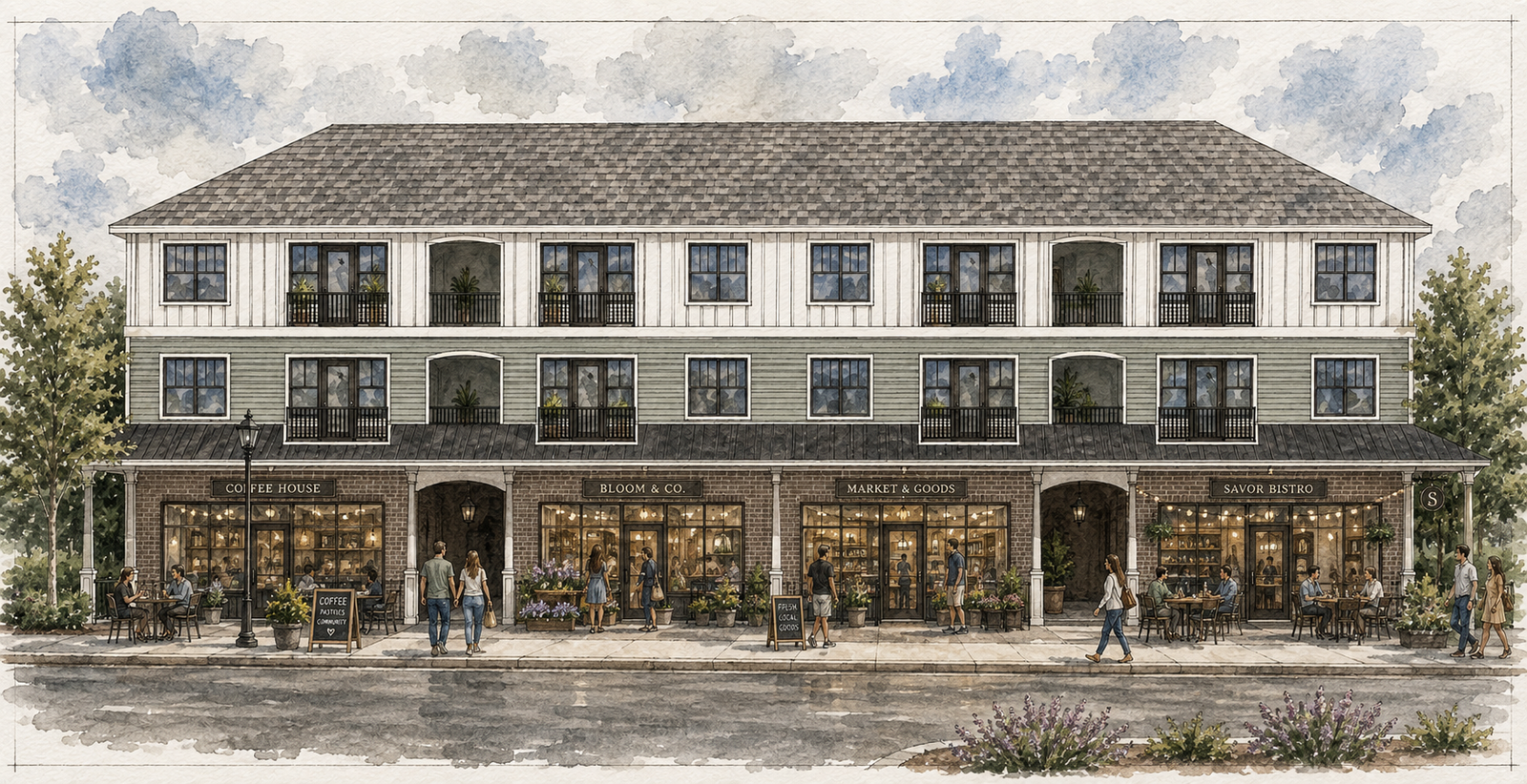 Matthews Mixed Use Concept Design